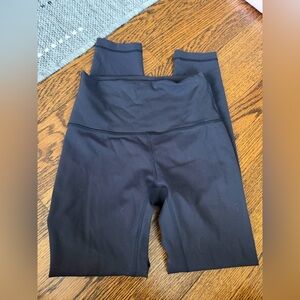 lululemon athletica Black High-Rise Leggings with Cuffed Ankles